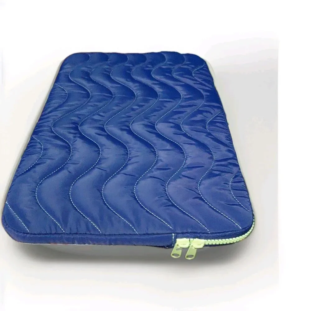 heyday Laptop Sleeve 14 Inch Quilted Wave Purple Padded Case Zip Protective